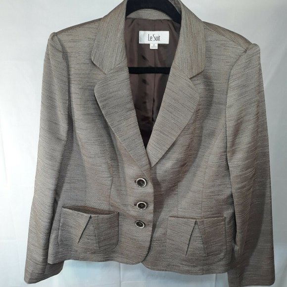 Le Suit Jackets & Blazers - NWT Le Suit Women's Suit  Blazer Jacket Tan